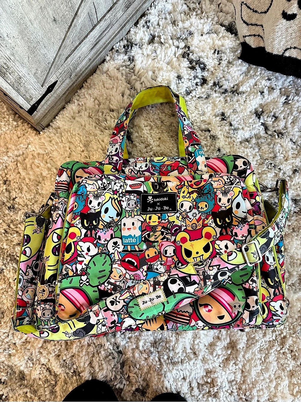 Ju-Ju-Be x Tokidoki B.F.F. Diaper Bag Green & Pink